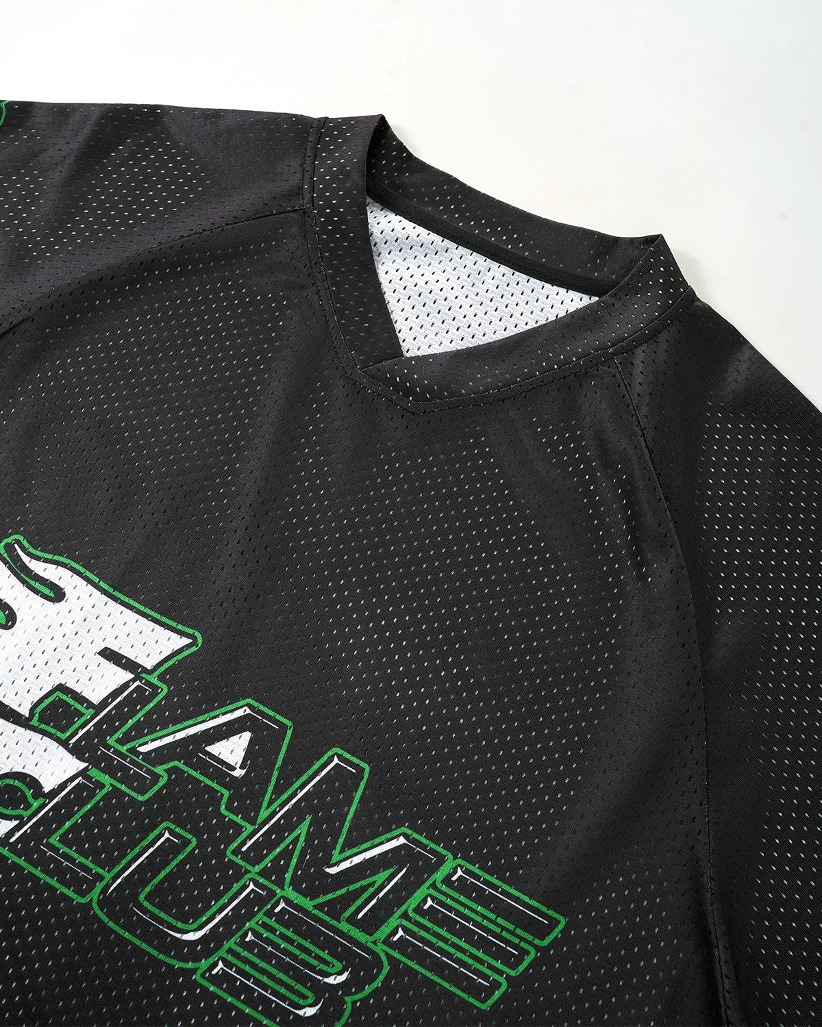 Flame Print Mesh Tees