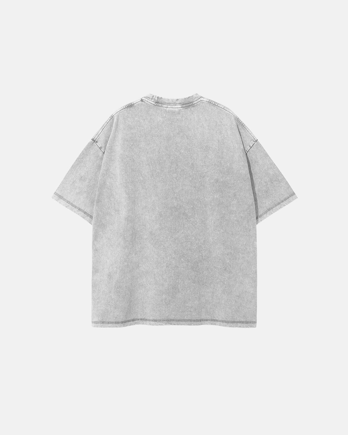T-shirt délavé col montant