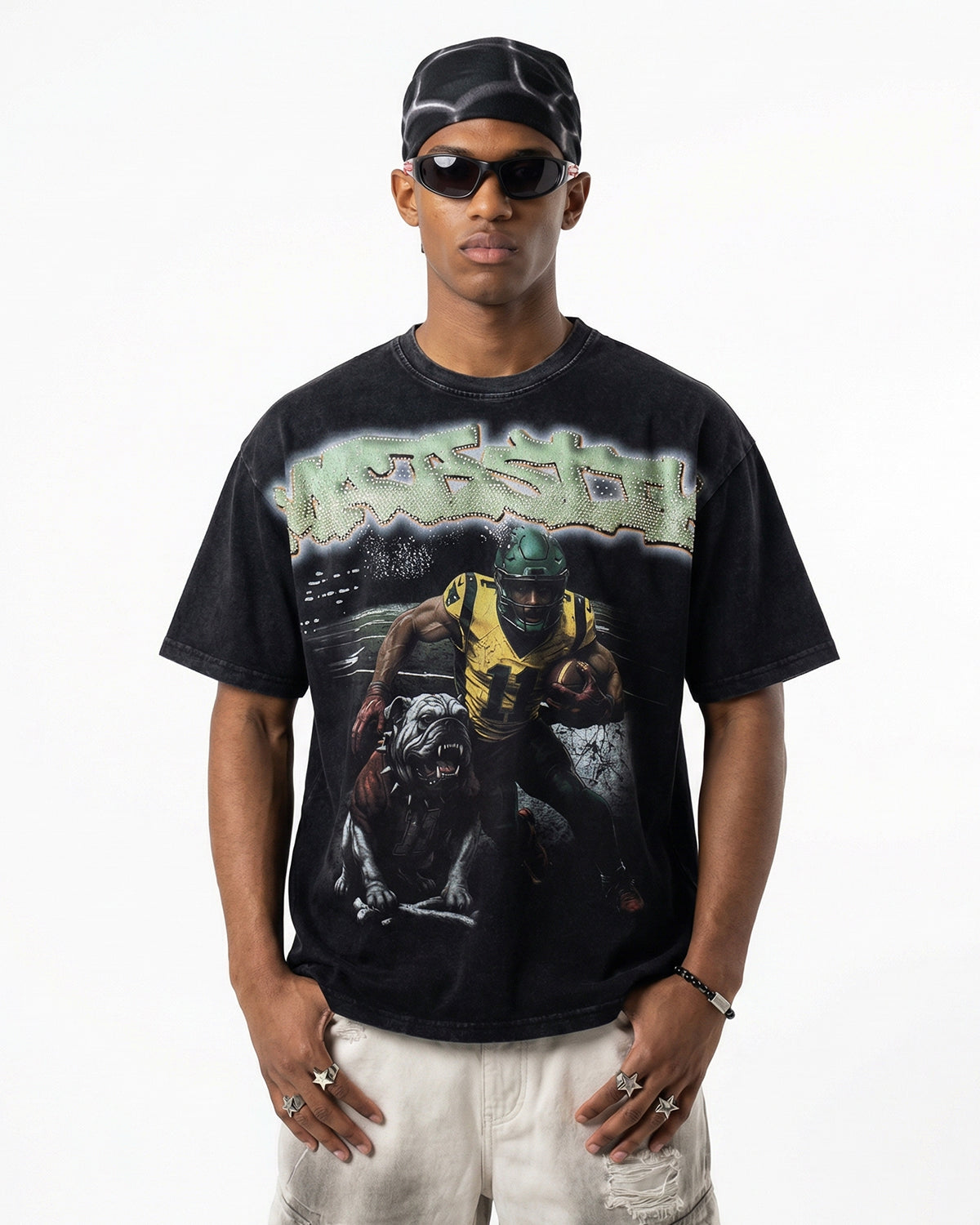 Vintage Rhinestone Graphic T-Shirt