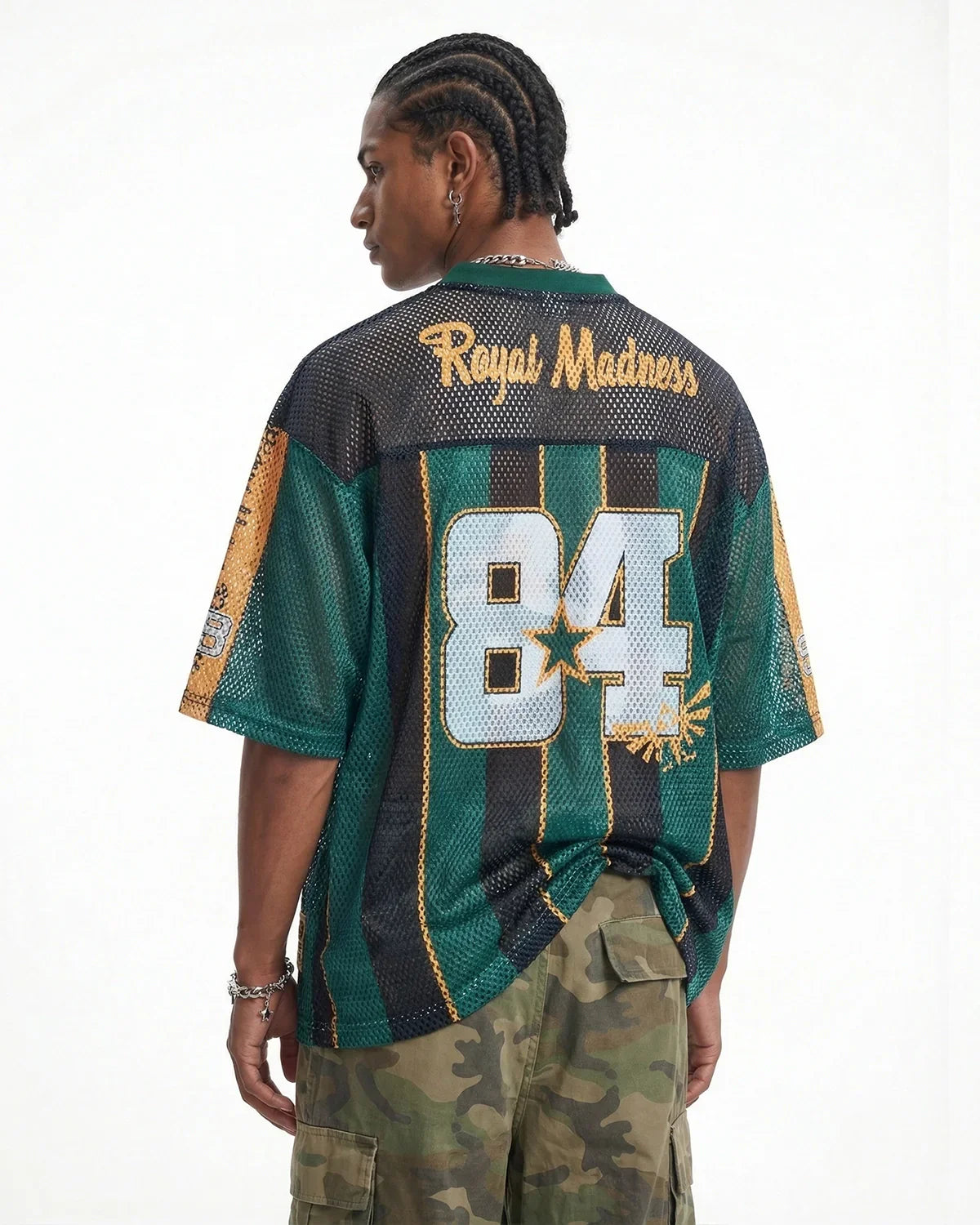 Vintage Striped Mesh Jersey