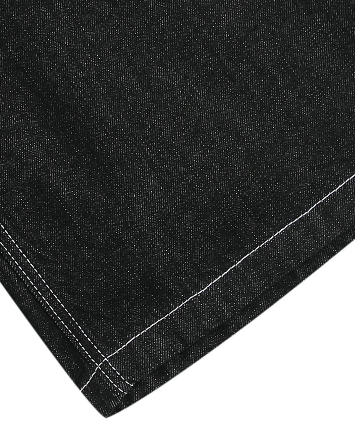 Short en jean cargo brut avec surpiqûres contrastantes