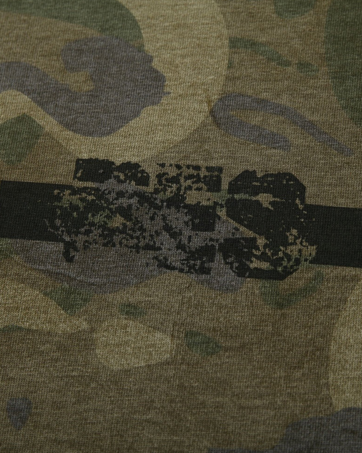 Lace Patchwork Camo Raglan Long Sleeve Tee
