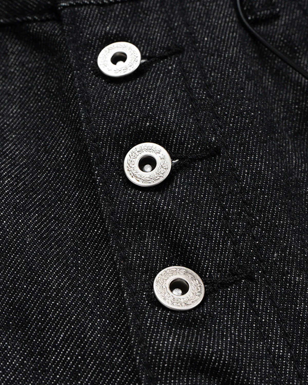 Buttons Up Raw Baggy Jeans