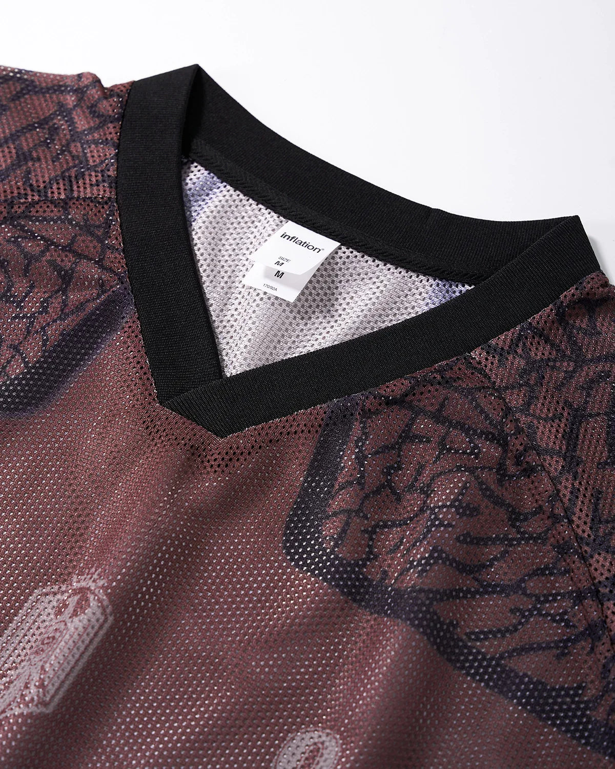 Tribal Pattern Mesh Jersey