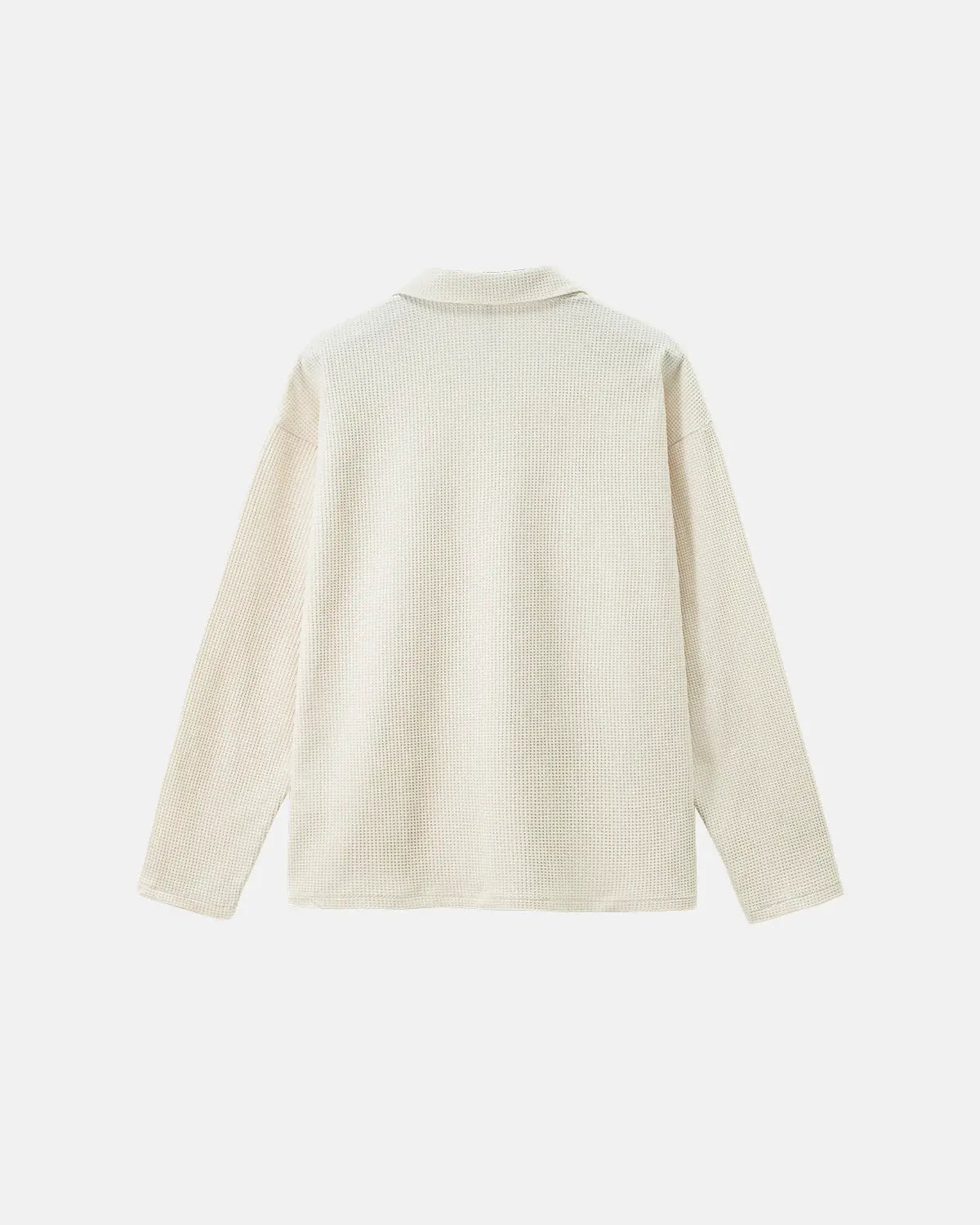 Waffle Long Sleeve Polo Shirts