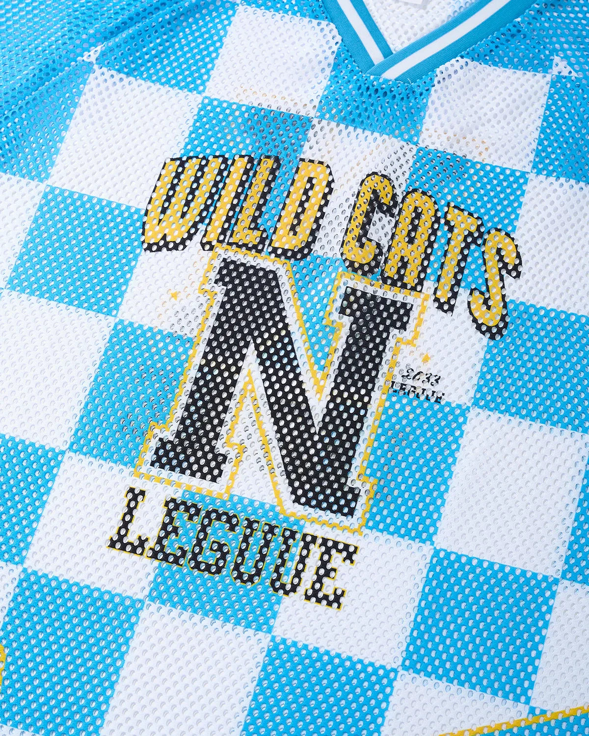 Varsity Checkerboard Mesh Jersey
