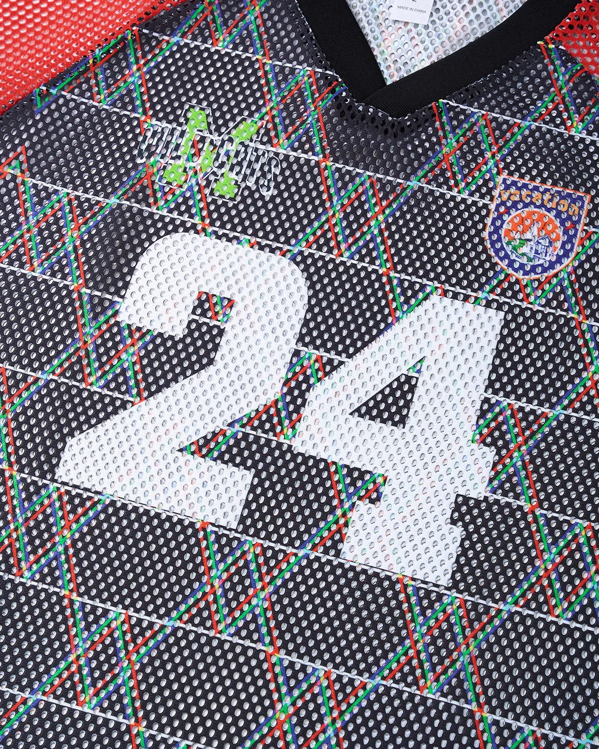Color-Block Oversized Mesh Jersey