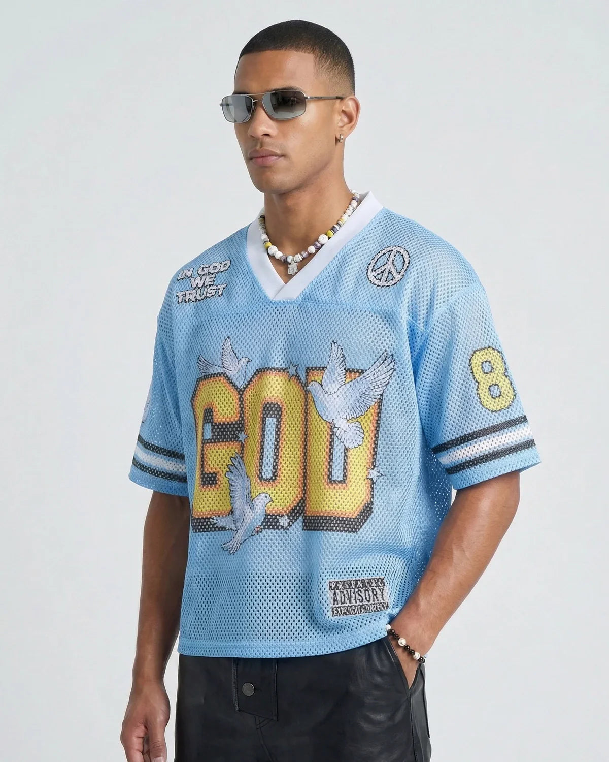 Dove Graphic Mesh Football Jersey