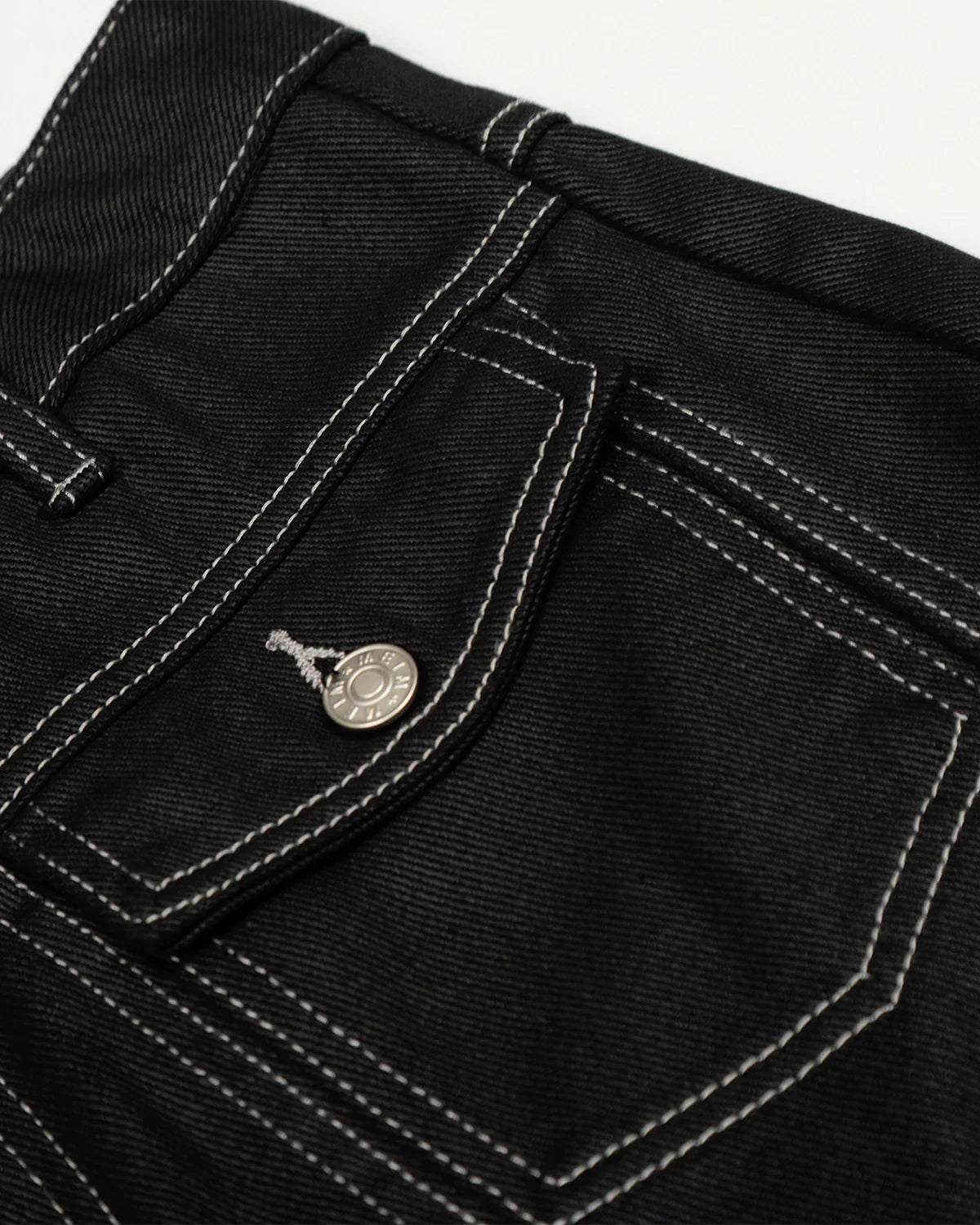 Letter Graphic Cargo Barrel Jeans