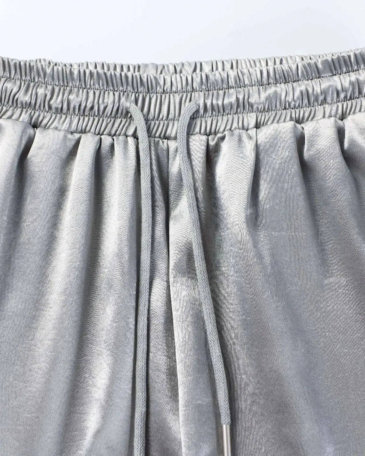 Glossy Contrast Barrel Sweatpant