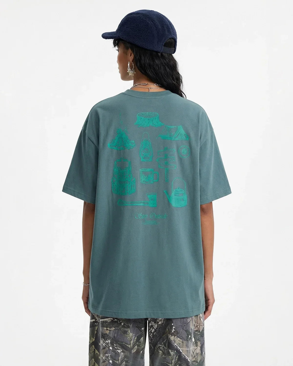Camping Graphic Cotton Tees
