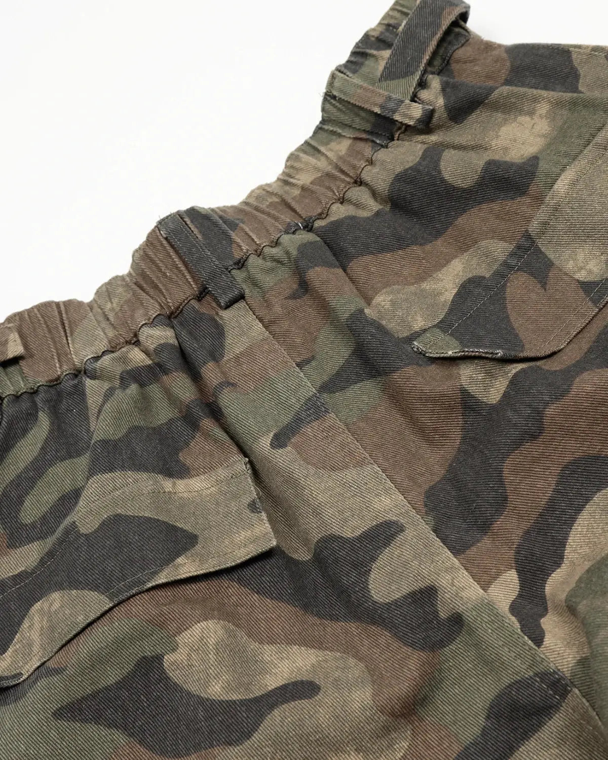 Grey Camo Utility Longline Shorts