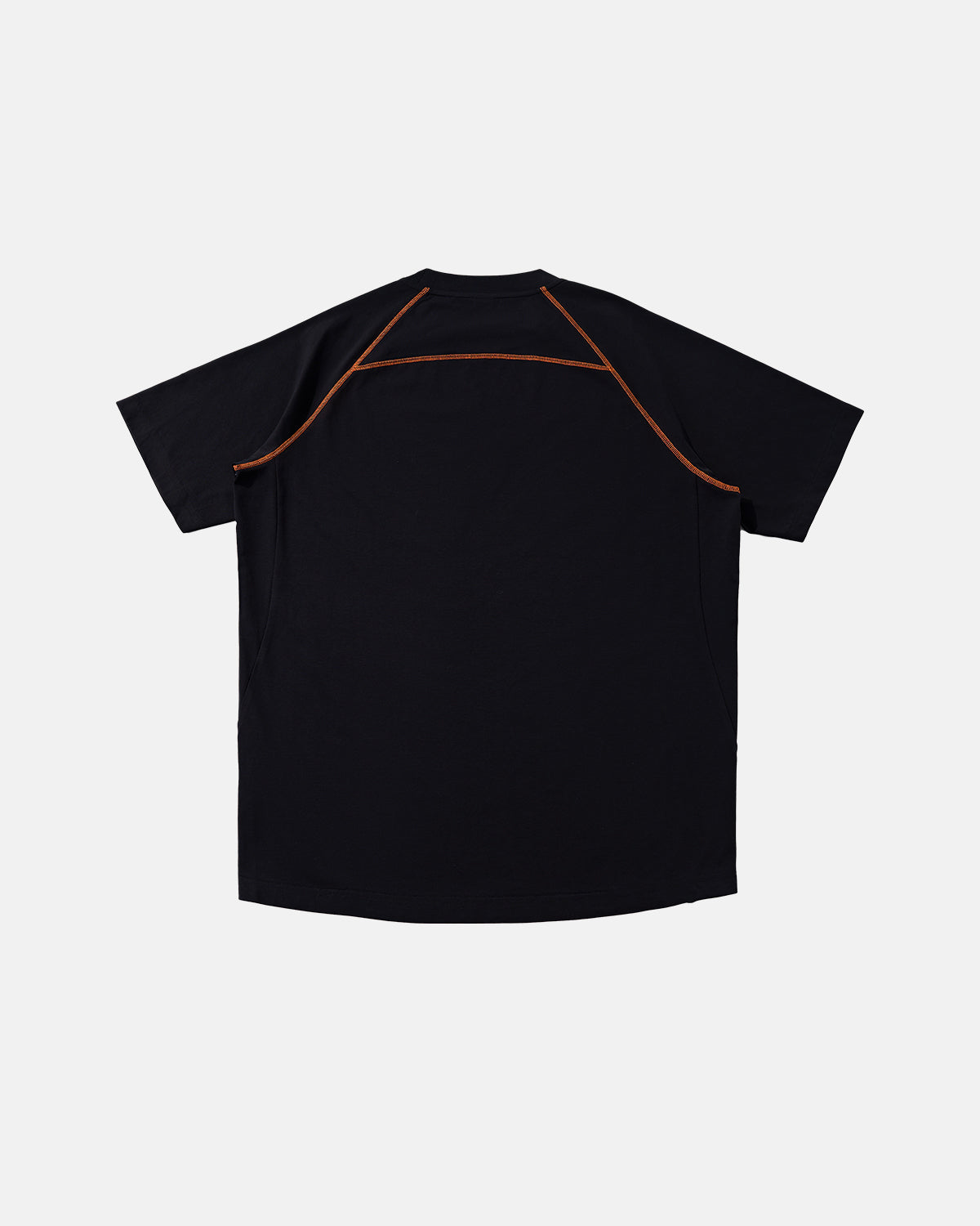 Contrast Color Stiching Stretch T-shirt