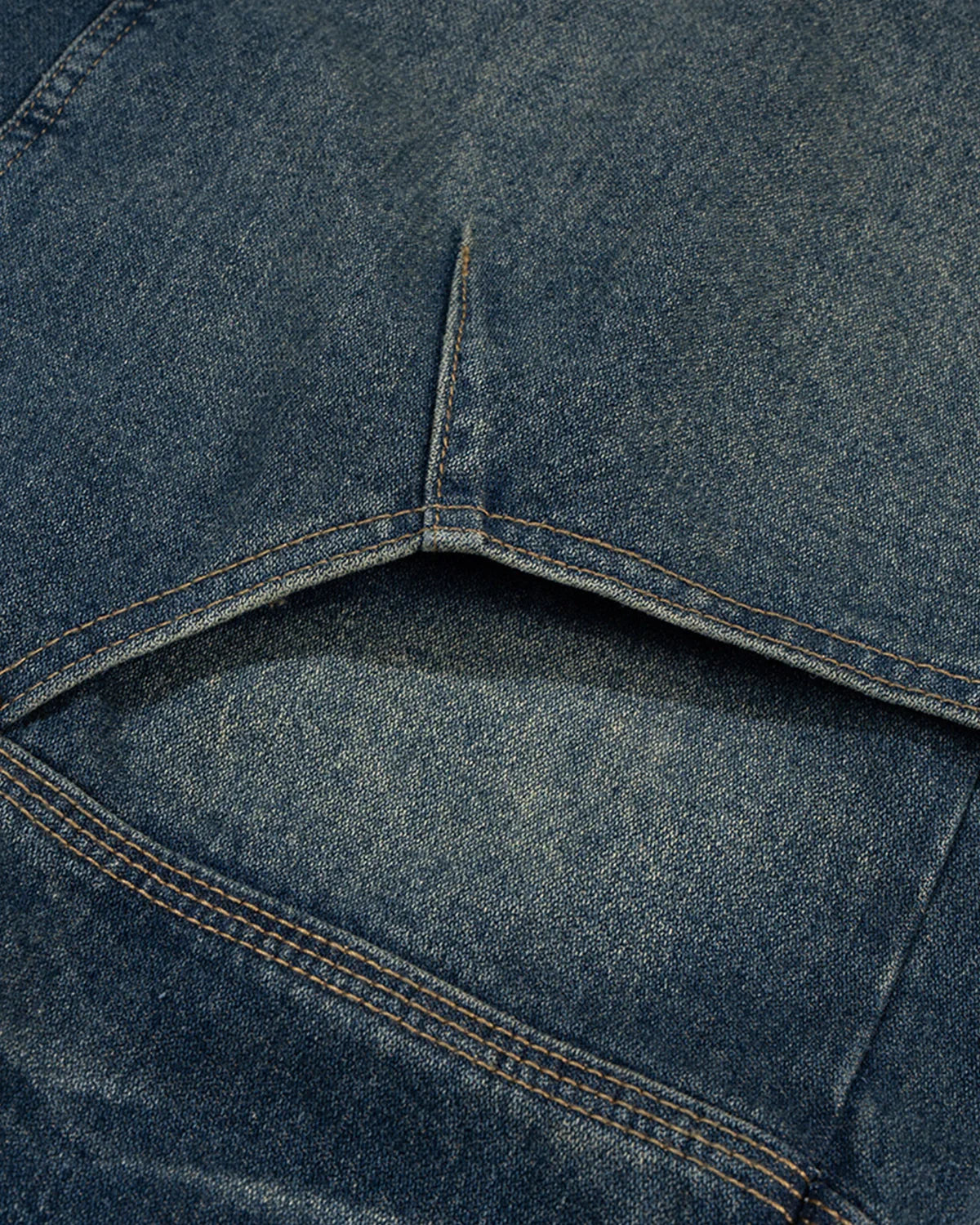 Indigo Washed Cargo Denim Jorts
