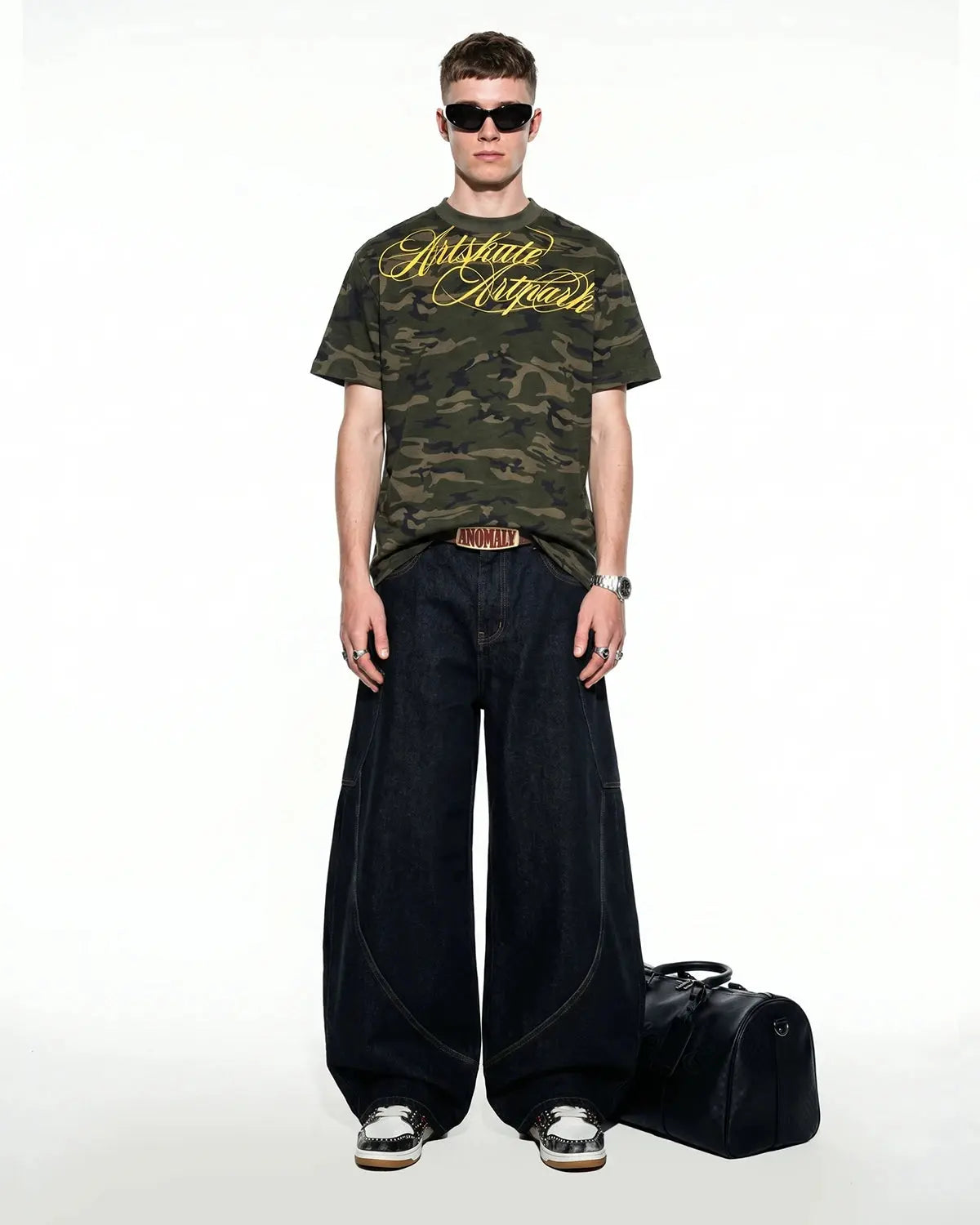 Camo Script Boxy T-Shirt