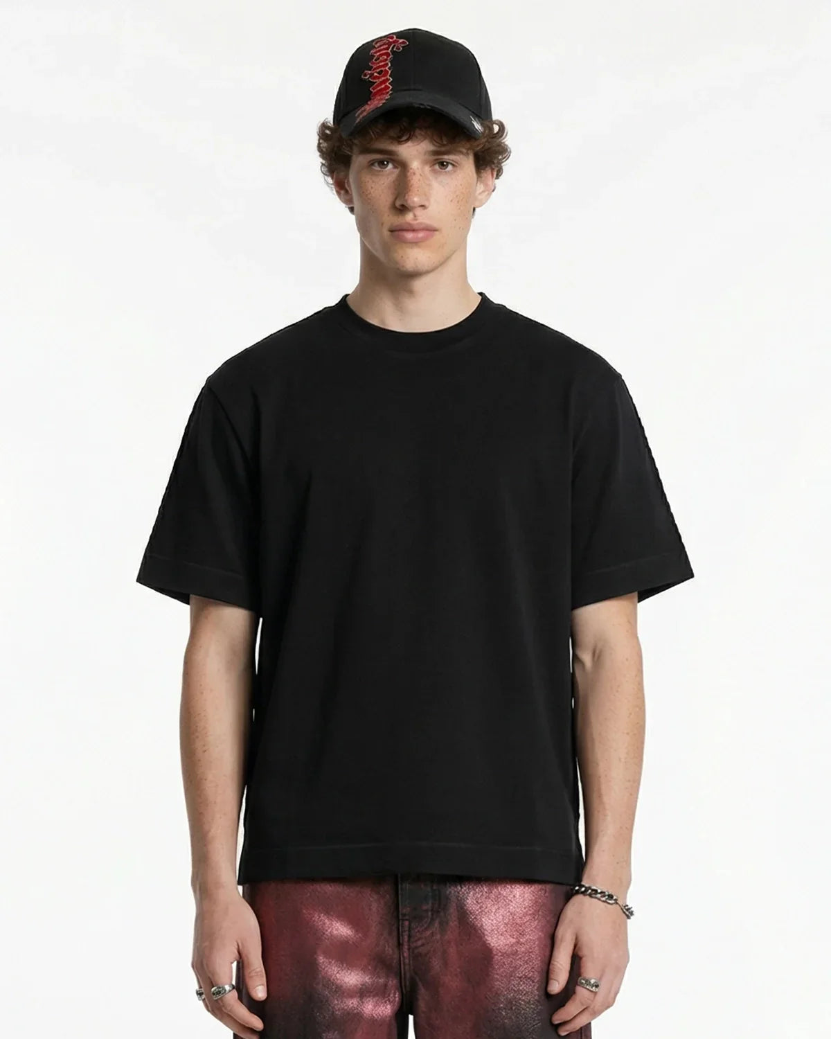 T-shirt respirant rafraîchissant avec détails de surpiqûres