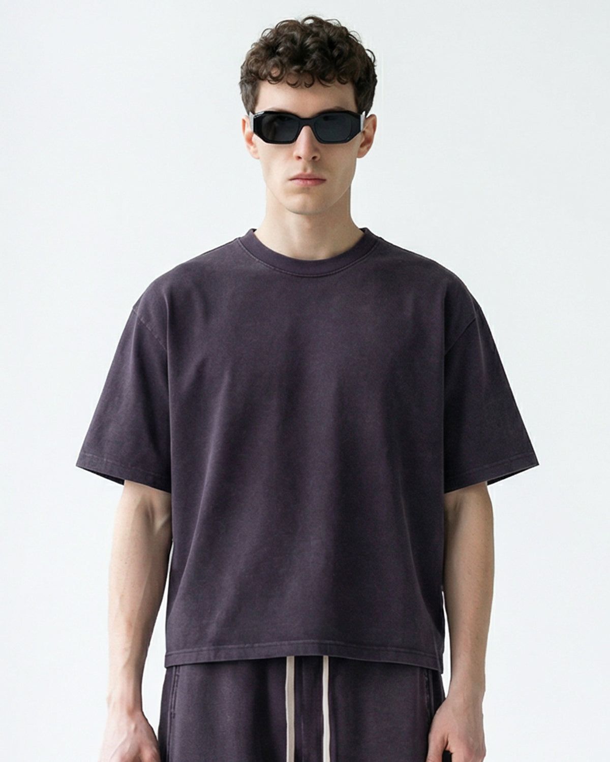 Snow Washed Heavyweight Boxy T-Shirt