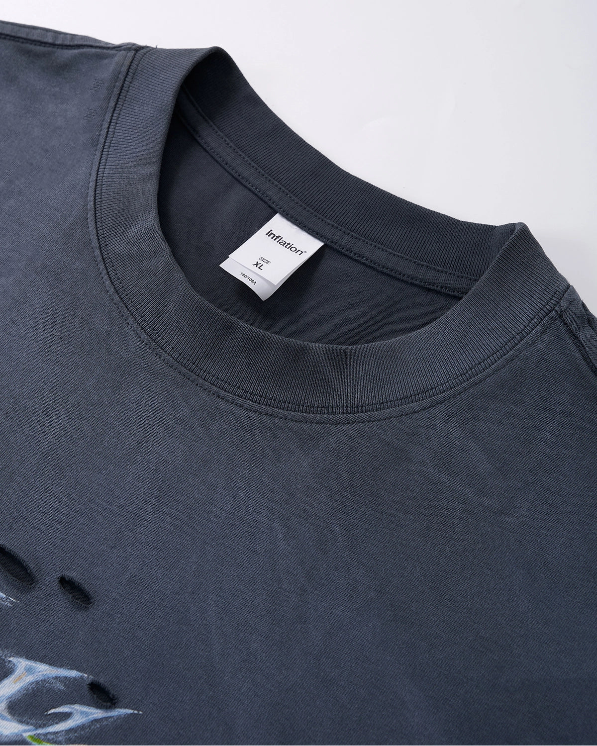 Monkey Washed Ripped Graphic Tees