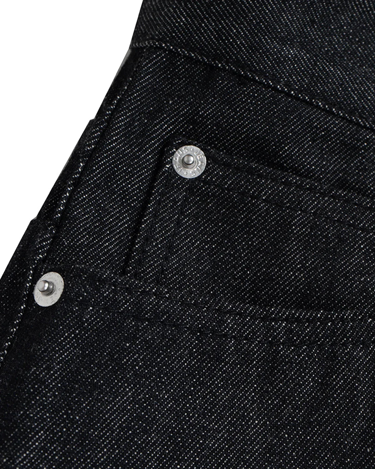 Buttons Up Raw Baggy Jeans