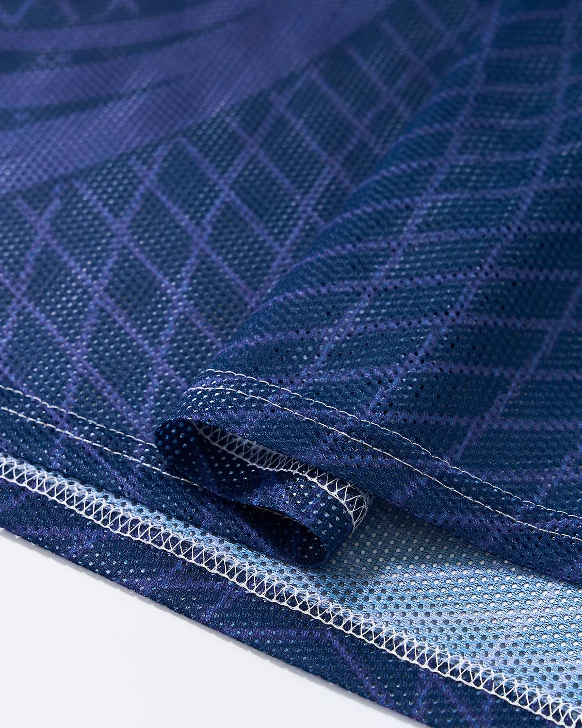 Geometric Pattern Mesh Jersey