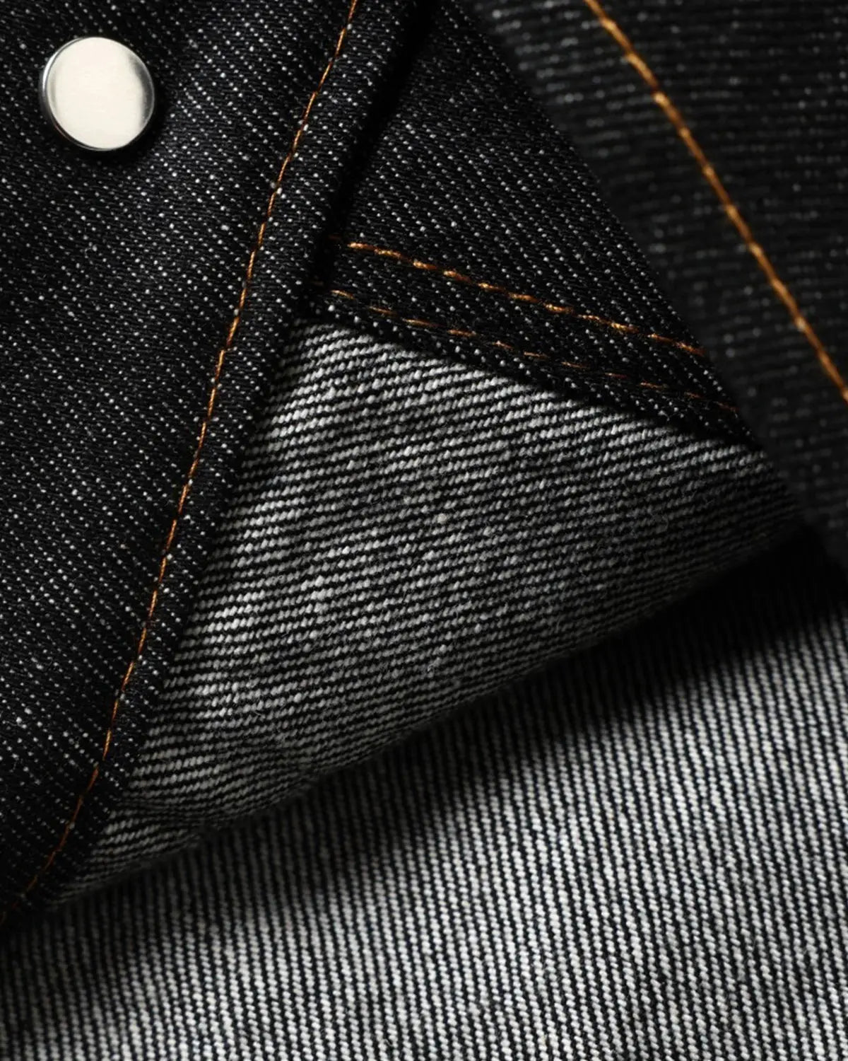 Metal Toggle Raw Denim Jacket