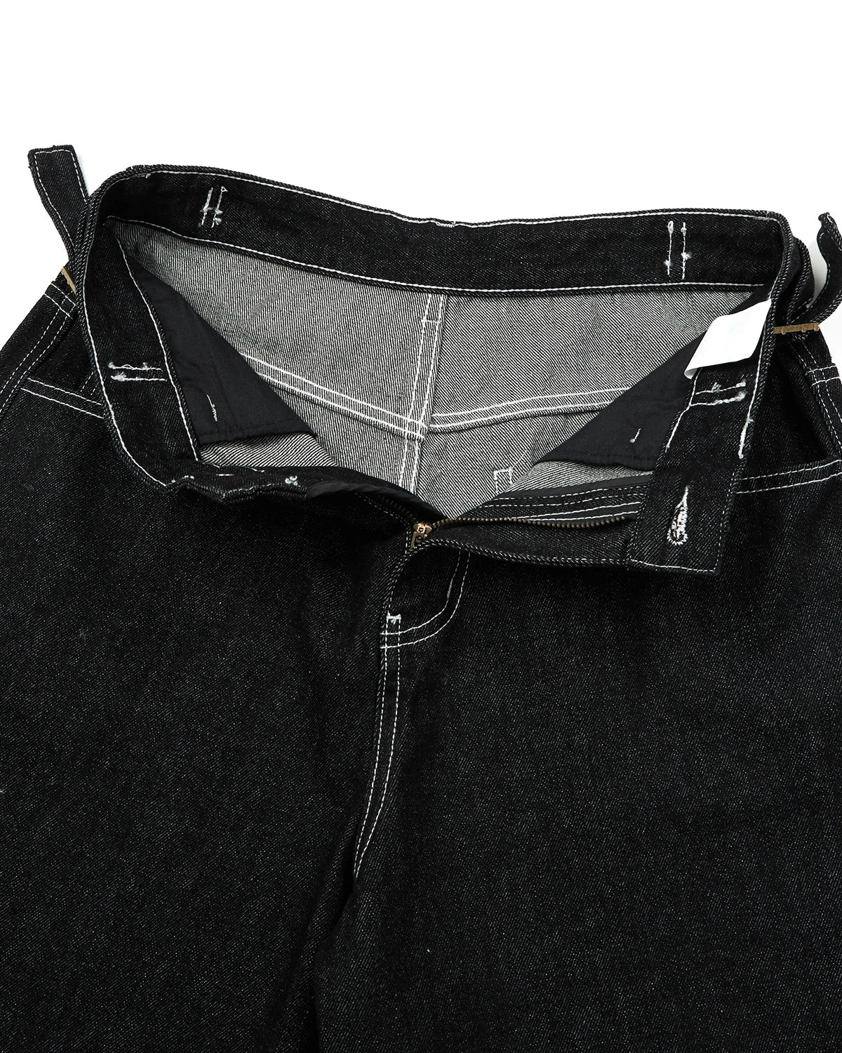Raw Denim Baggy Jorts with Adjustable Tabs