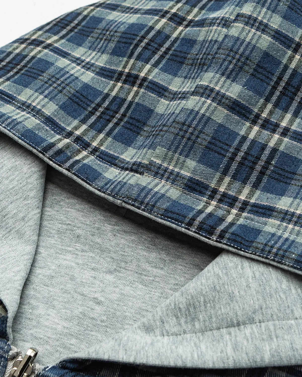 Reversible Plaid Cropped Hoodies