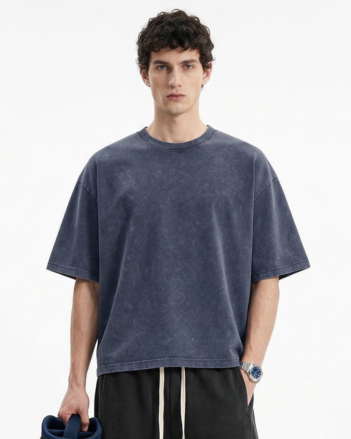 Snow Washed Heavyweight Boxy T-Shirt