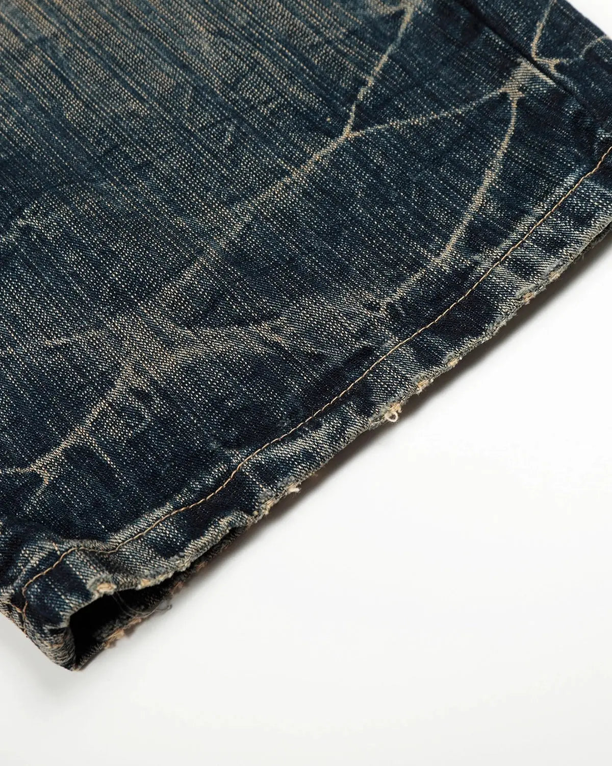 Bamboo Weave Barrel Baggy Jeans MADXMARX