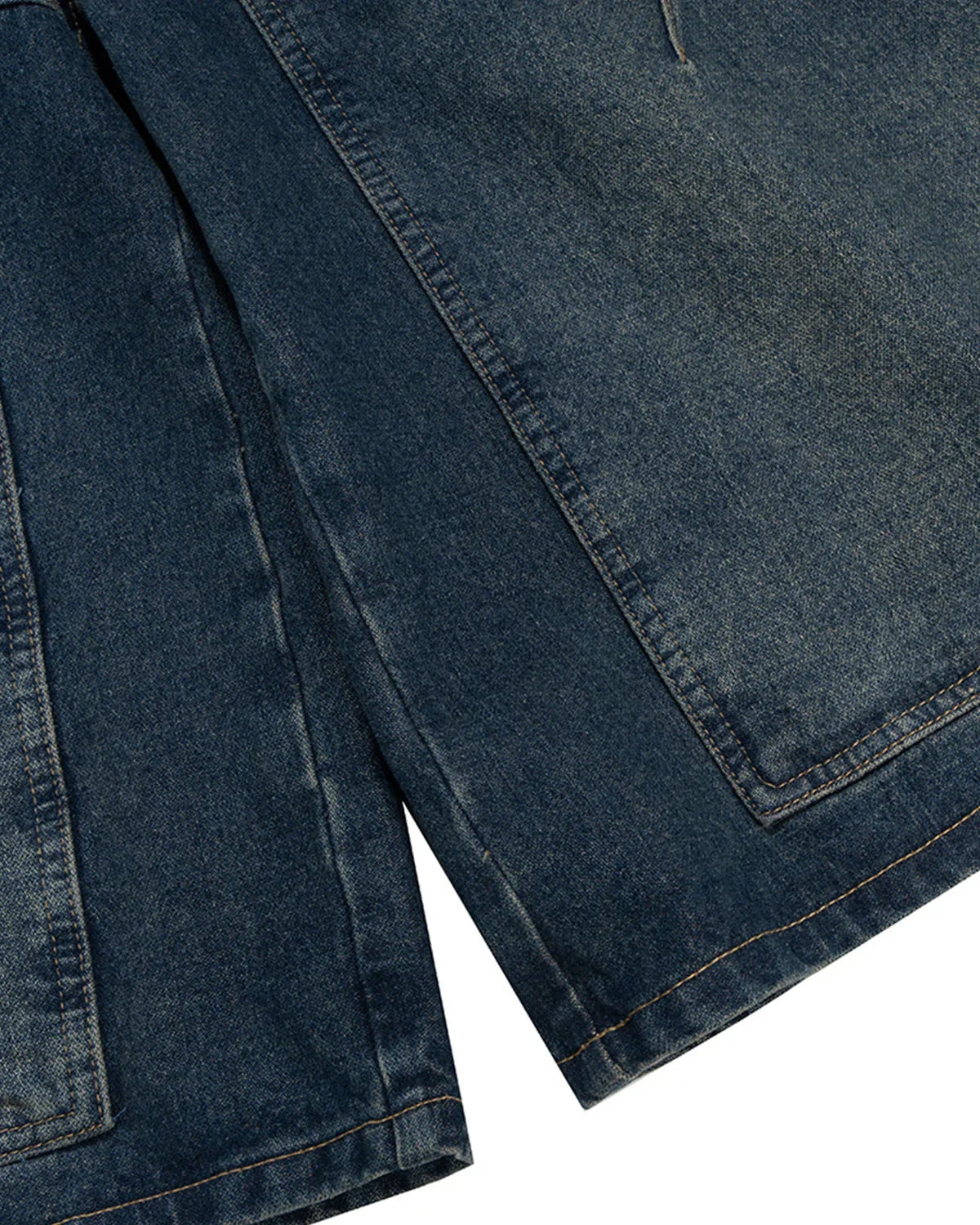 Indigo Washed Cargo Denim Jorts
