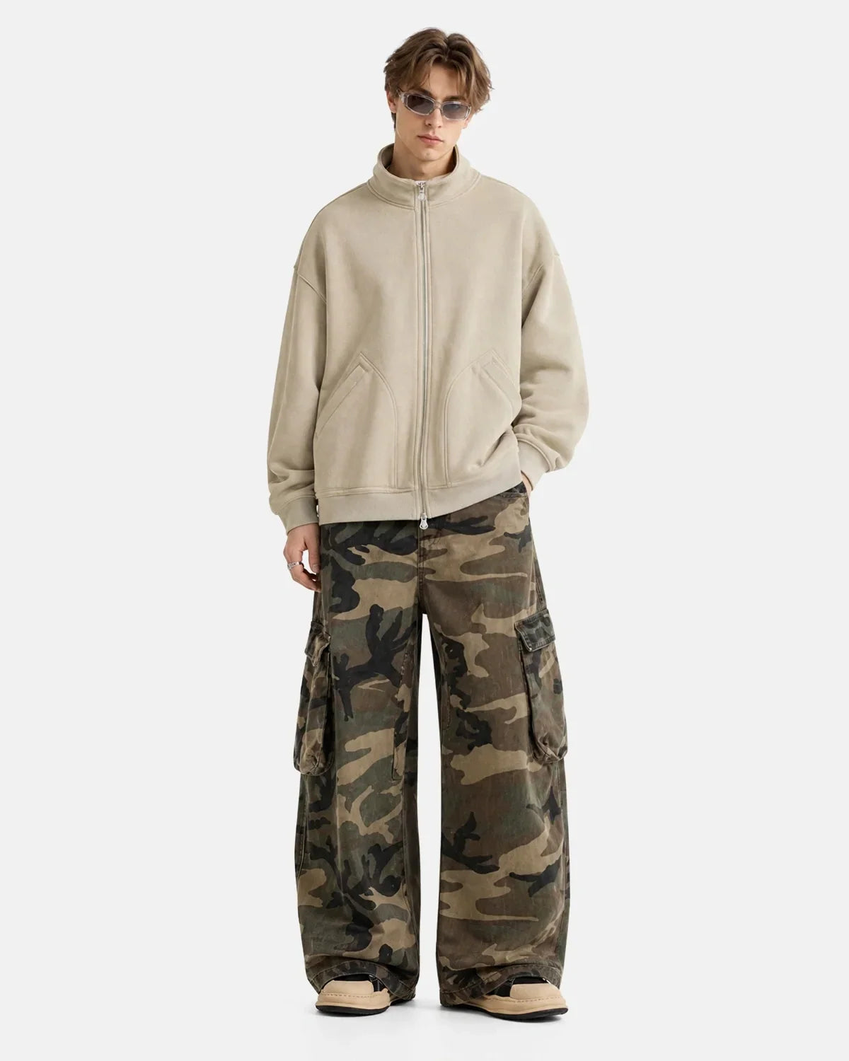 Polar Fleece High Neck Zip Up Jacket