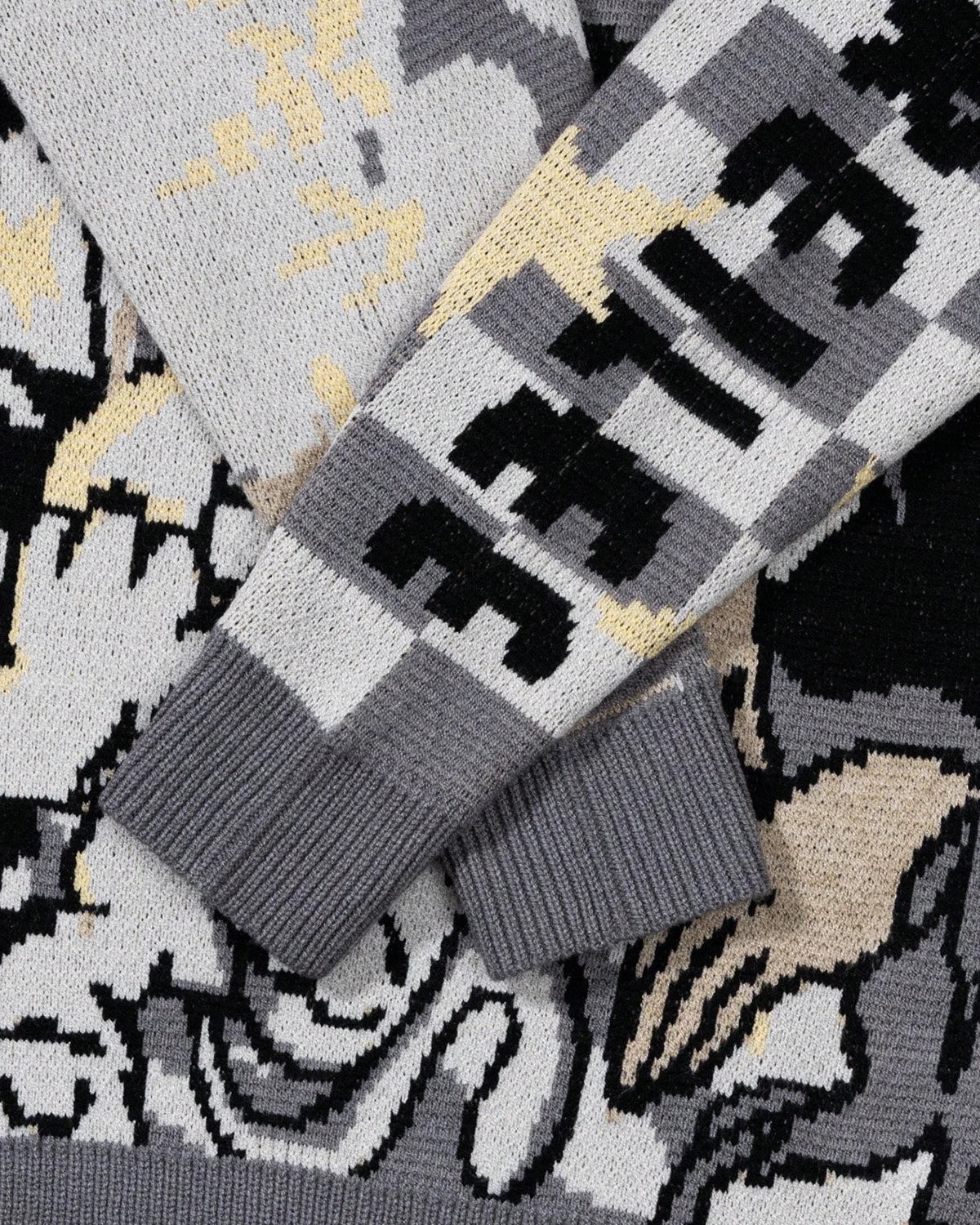 Comic Graphic Crew Neck Knit Sweater