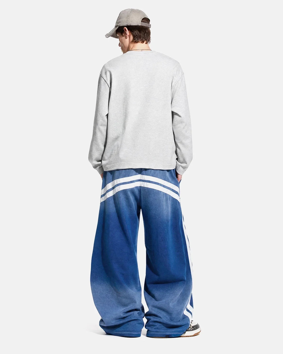 Washed Stripe Barrel Sweatpants