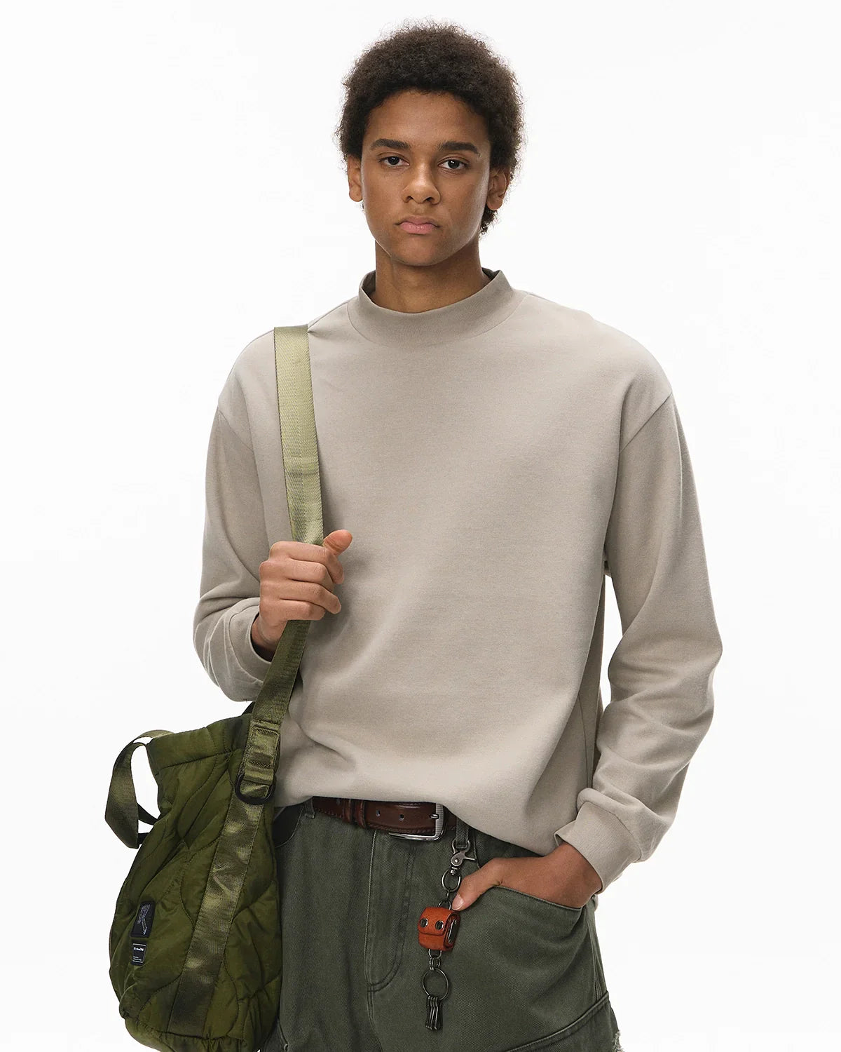 Soft Touch Mock Neck Sweatshirts