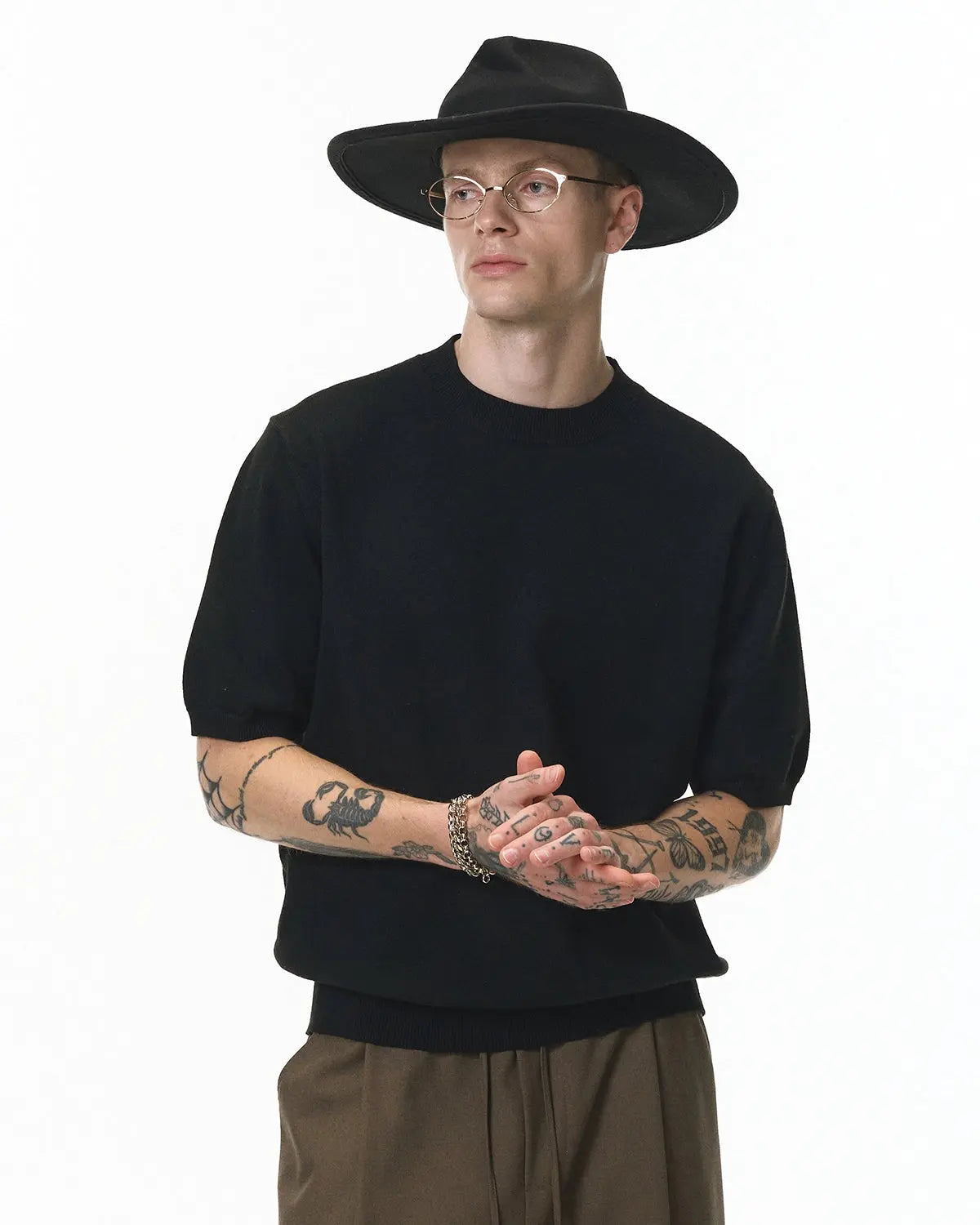 Knitwear Short-sleeved Crewneck Tee