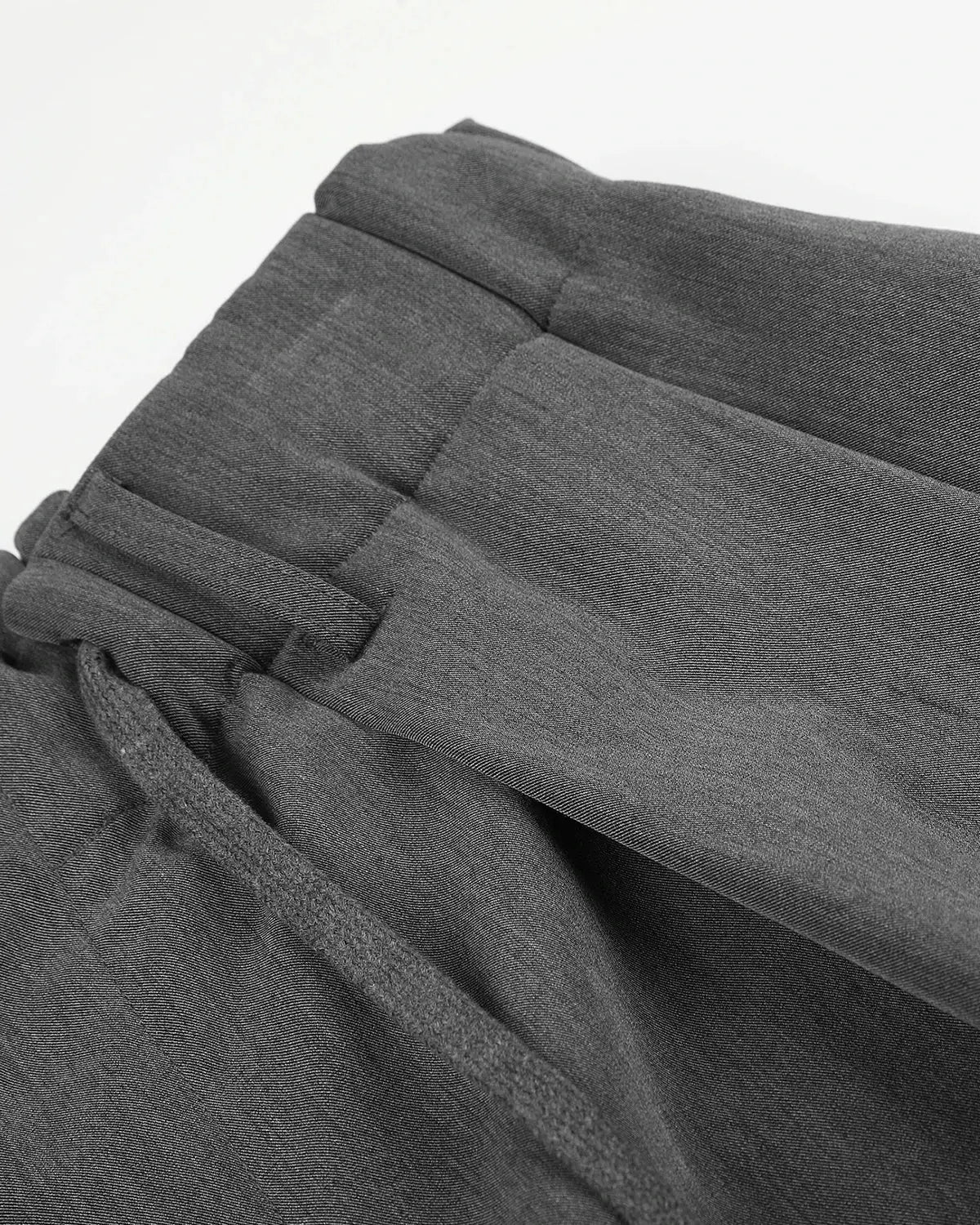 Drawstring Wide-Leg Tailored Shorts