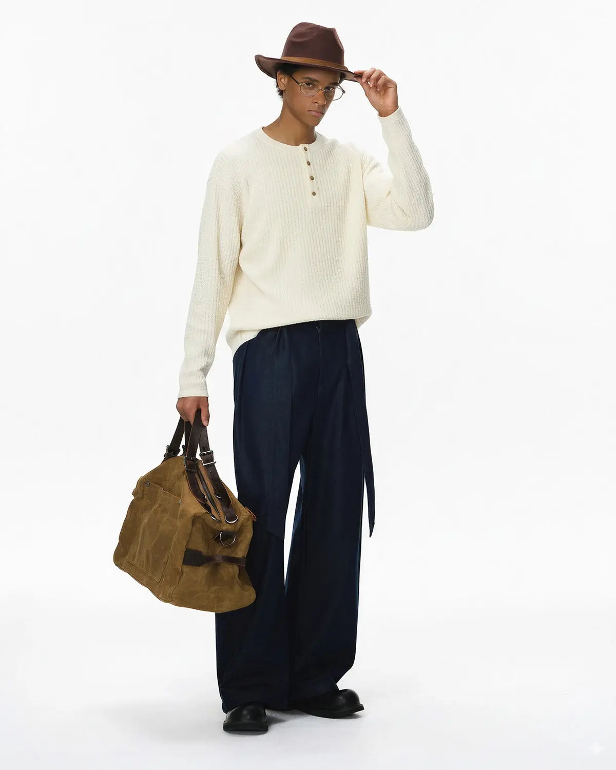 Old Money Style Henley Long Sleeve Tees
