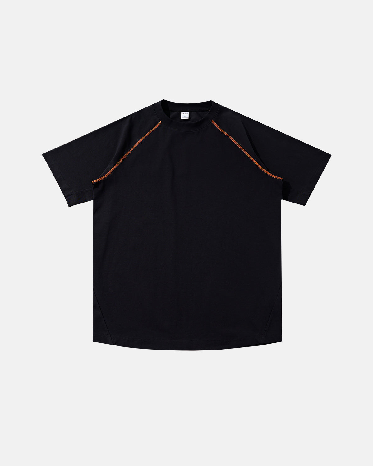 Contrast Color Stiching Stretch T-shirt