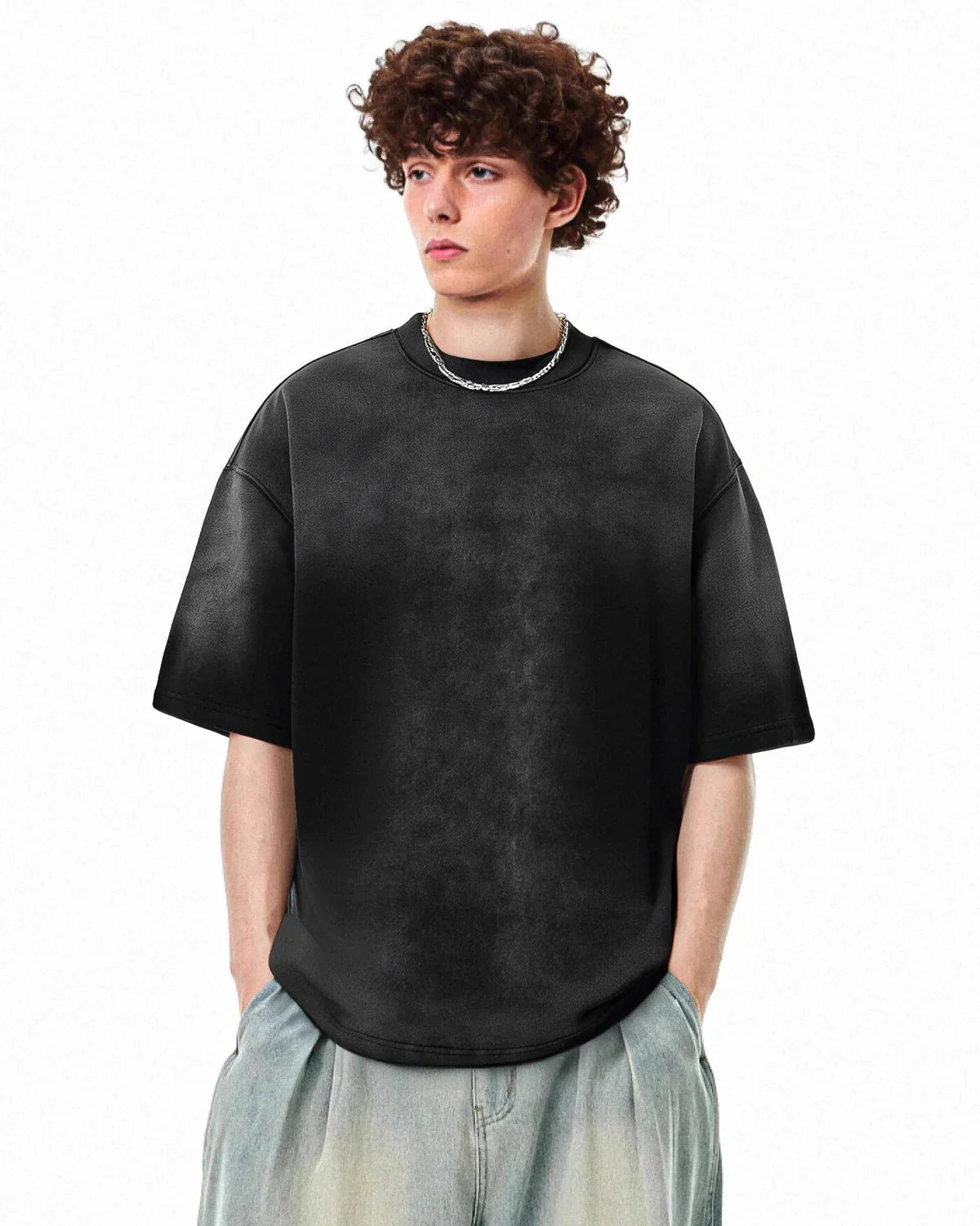 Oversized Monkey Acid Wash Tee