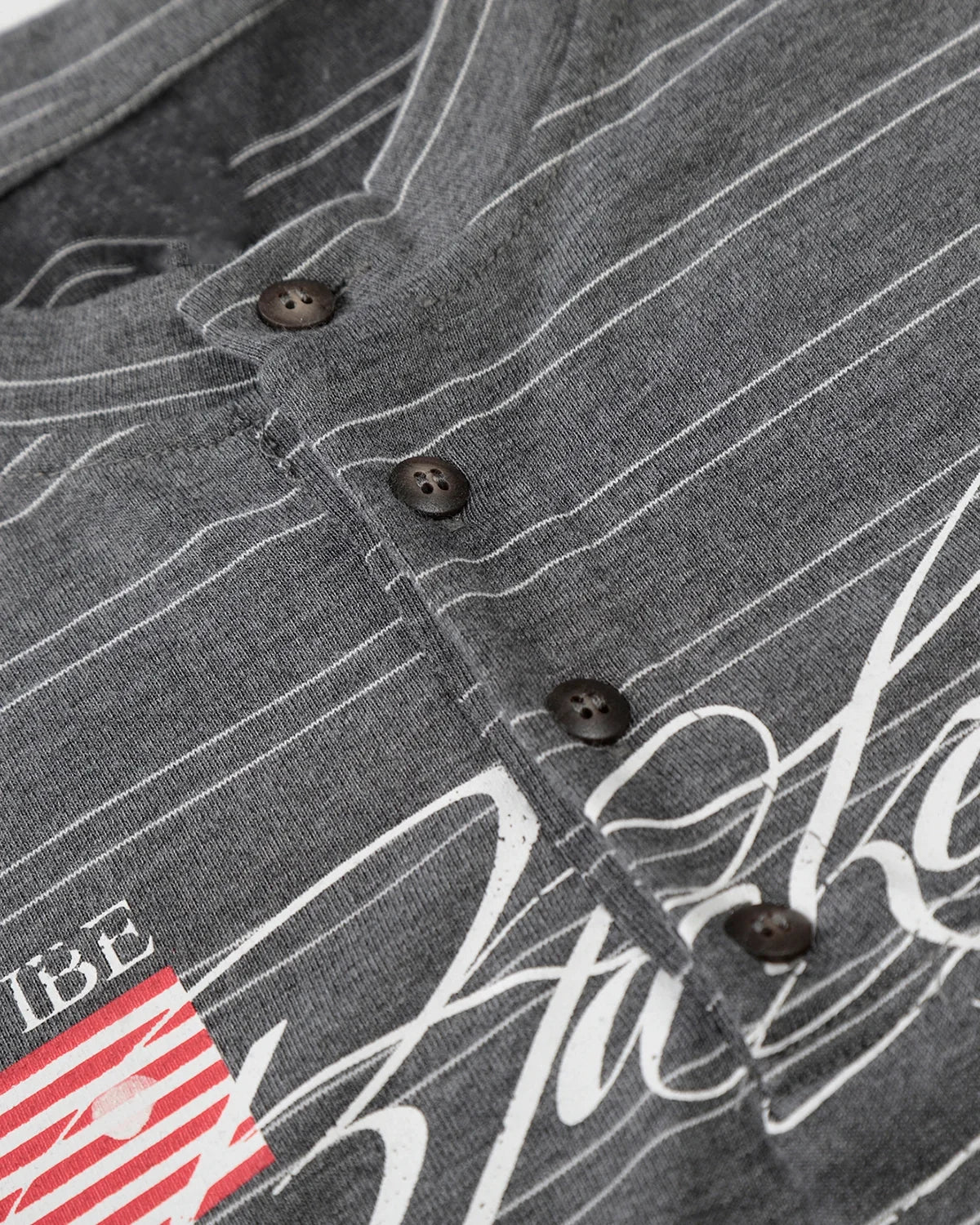 Layered Henley Stripe T-Shirt