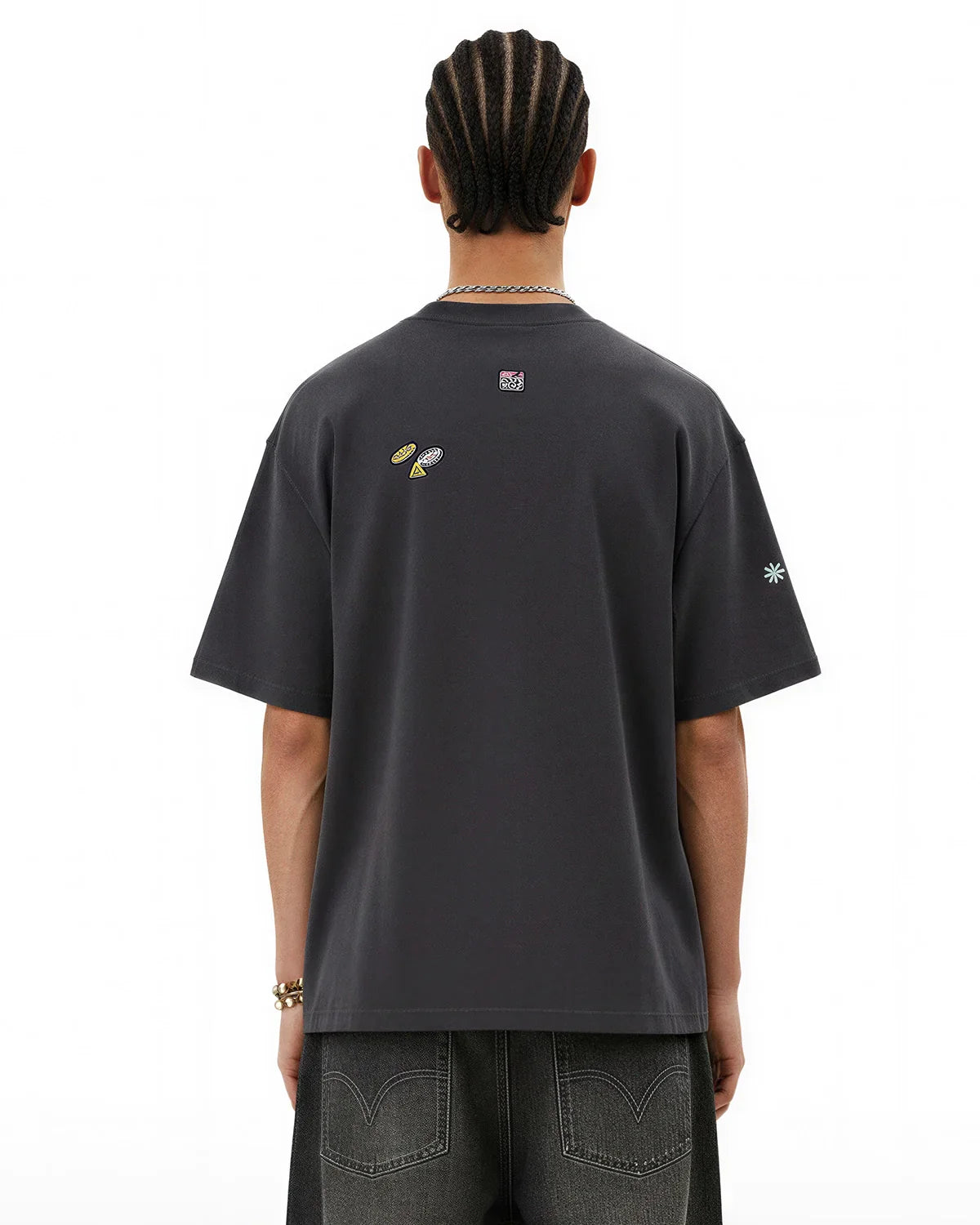 Vintage Sticker Graphic Oversized T-Shirt