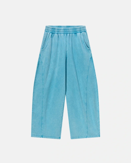 Acid Washed Barrel Sweatpants - Blue / S