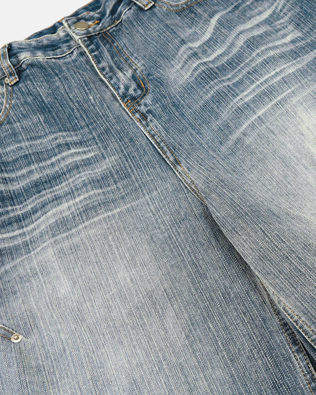 Whisker Wash Bamboo Weave Jeans