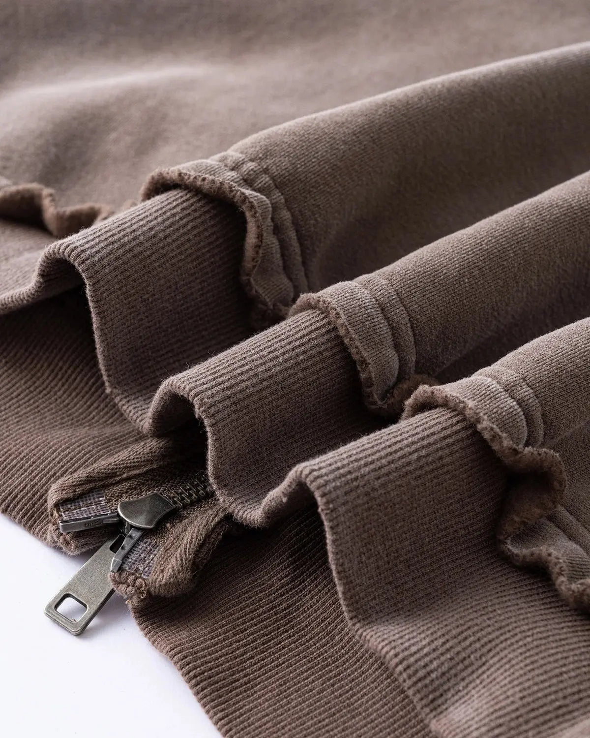 Monkey Wash Ripped Zip Up Hoodies