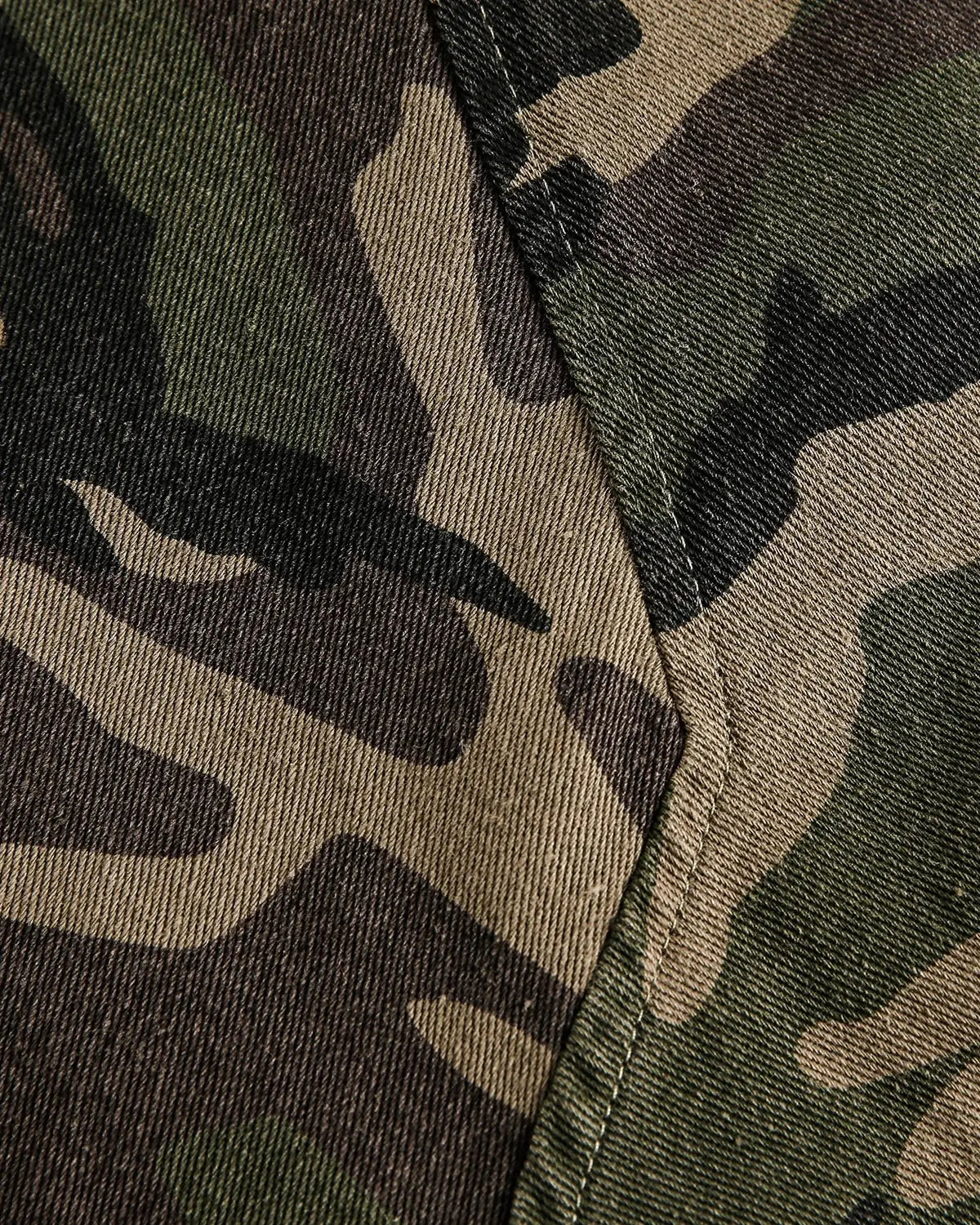 Camo Faux Fur Lined Bomber Jacket MADXMARX
