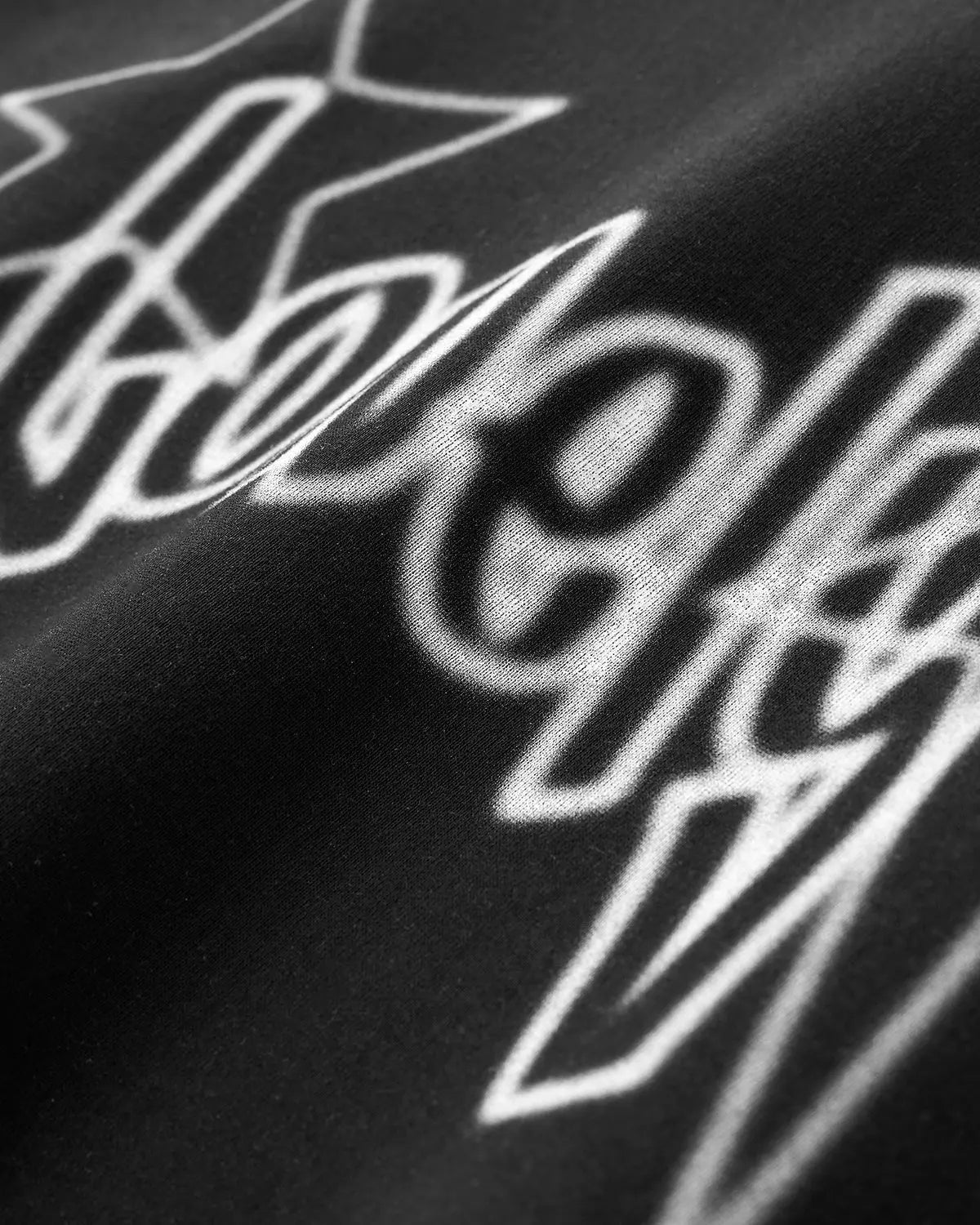 Stitching Spray-Painted Hoodies