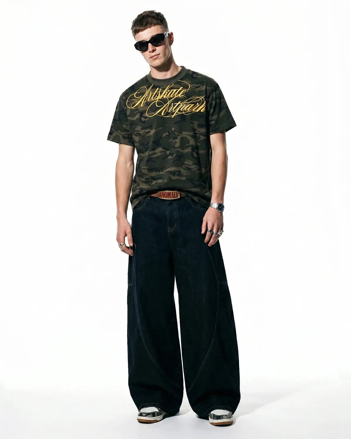 Camo Script Boxy T-Shirt