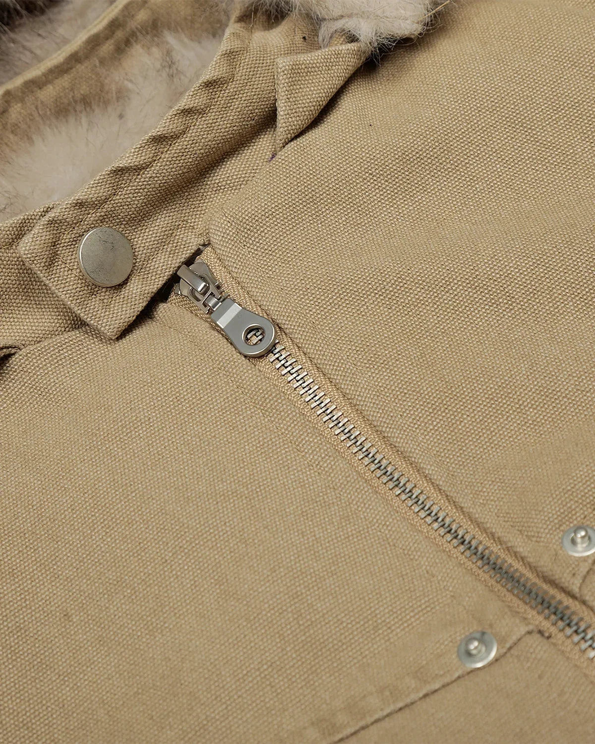 Detachable Hooded Faux Fur Padded Jacket MADXMARX