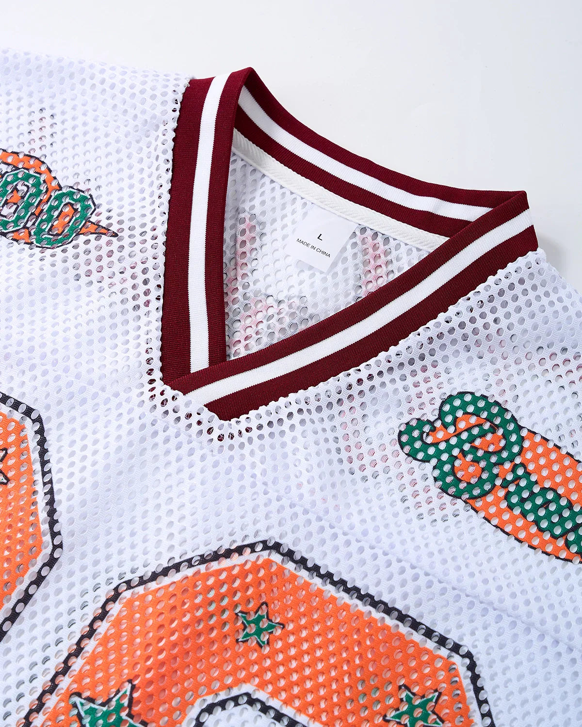 Maillot de foot en maille étoile graphique