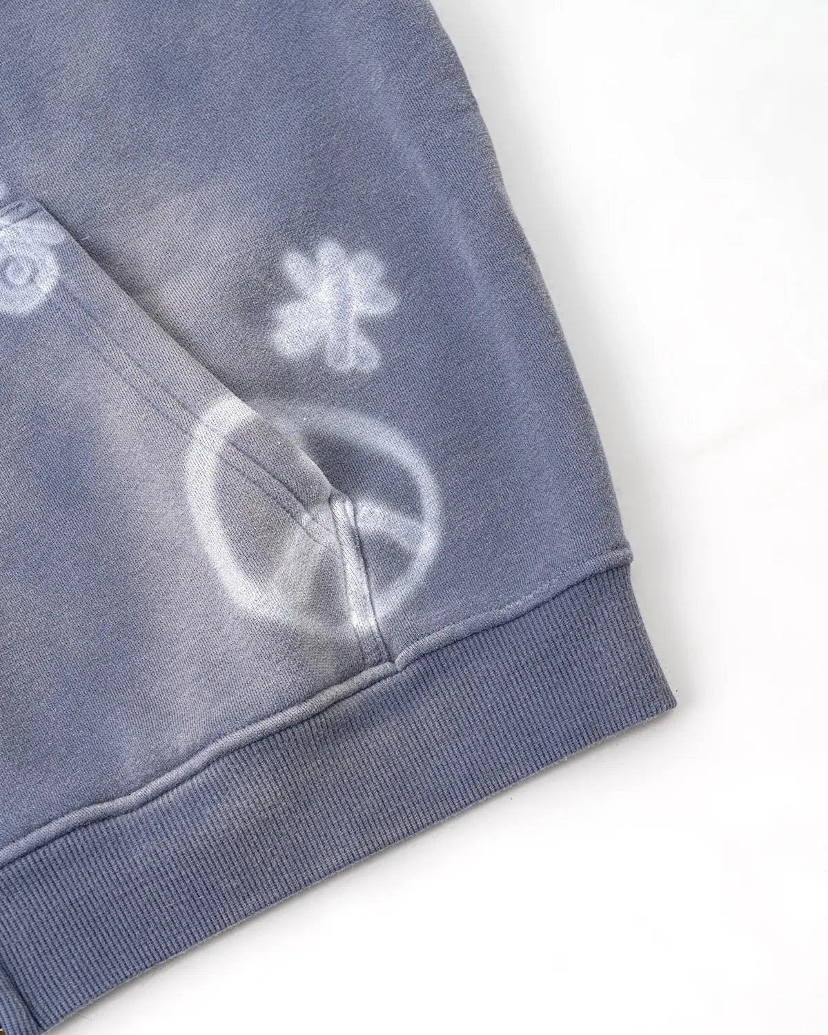 Graffiti Washed Zip Up Hoodies